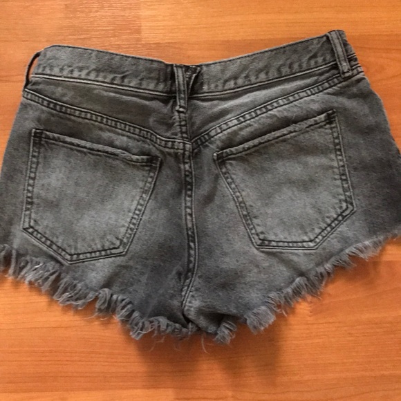 Grey/Black Free People Shorts - Picture 2 of 4